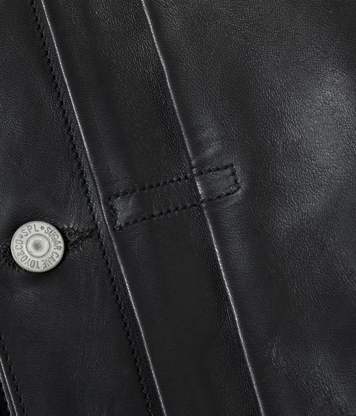 SUGAR CANE 1953 HORSEHIDE LEATHER JACKET - BLACK