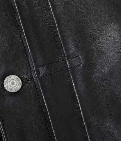 SUGAR CANE 1953 HORSEHIDE LEATHER JACKET - BLACK