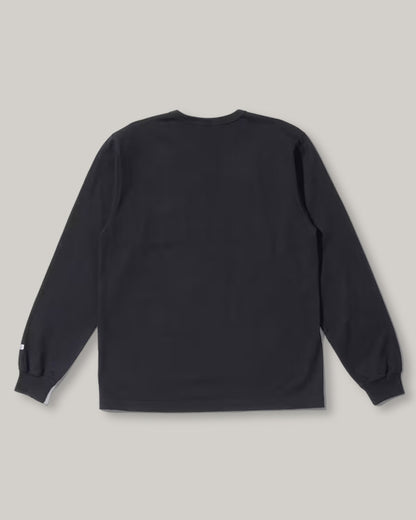 WHITESVILLE LONG SLEEVE POCKET T-SHIRT - BLACK