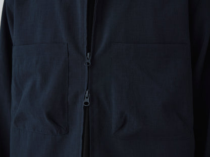 SNOW PEAK PE LIGHT POPLIN JACKET - NAVY