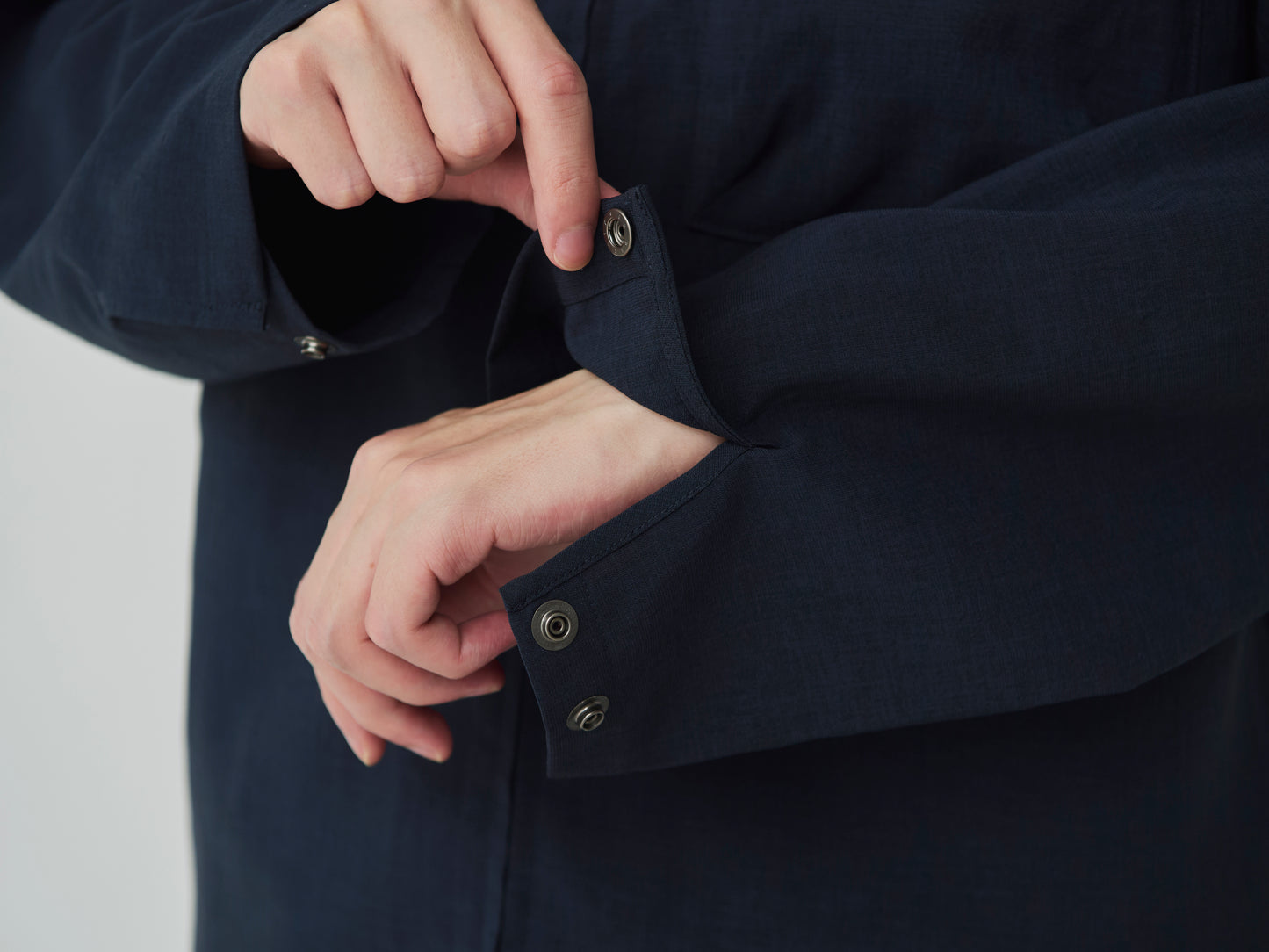 SNOW PEAK PE LIGHT POPLIN JACKET - NAVY