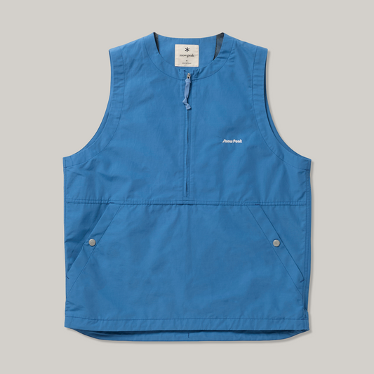 SNOW PEAK LIGHT MOUNTAIN CLOTH VEST - LIGHT BLUE
