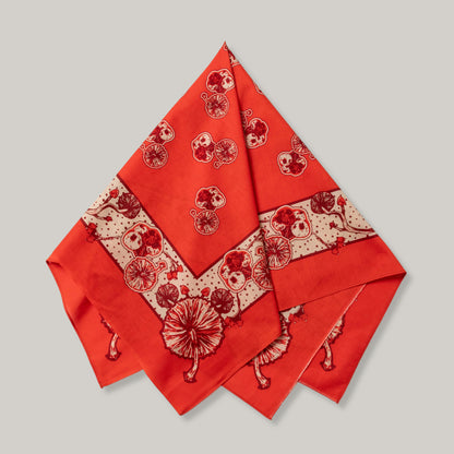 ONE EAR BRAND "SINCERITY" BANDANA - TOMATO SOUP