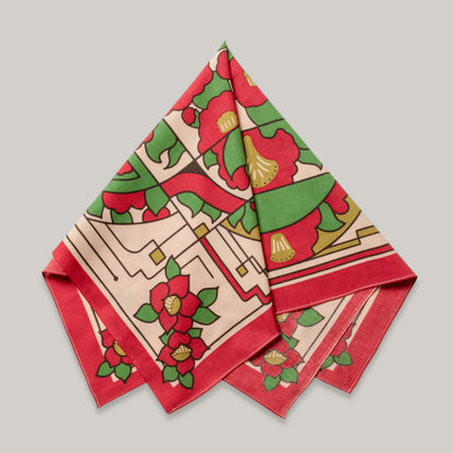 ONE EAR BRAND SHOWA TSUBAKI BANDANA - NATSUKASHI