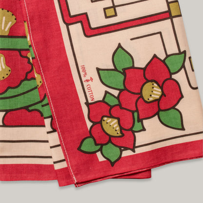 ONE EAR BRAND SHOWA TSUBAKI BANDANA - NATSUKASHI