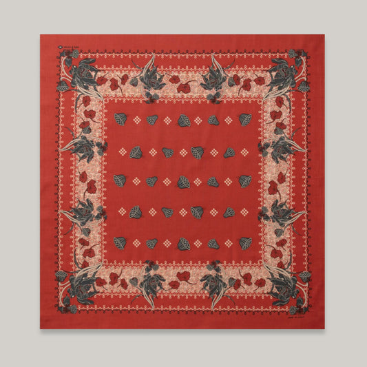 ONE EAR BRAND "DEAD LOTUS" BANDANA - MOLTEN