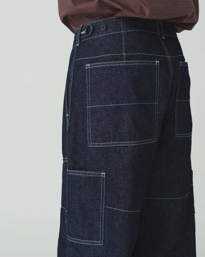 SNOW PEAK TAKIBI DENIM PANTS - INDIGO