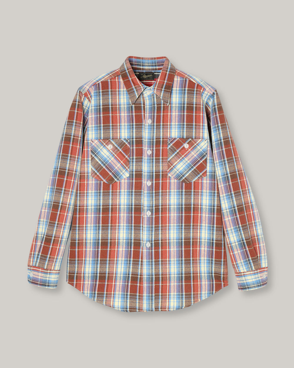 STEVENSON OVERALL CO. UNION SPEC SHIRT - FADED RED MIX