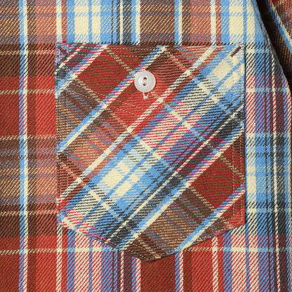STEVENSON OVERALL CO. UNION SPEC SHIRT - FADED RED MIX