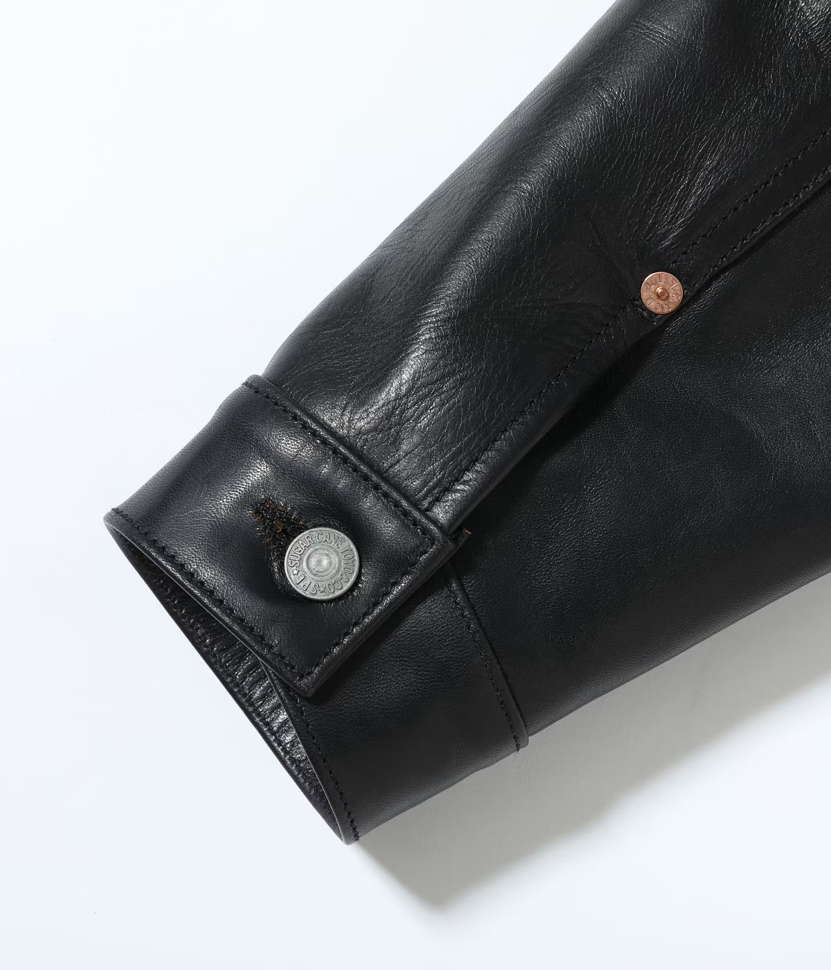 SUGAR CANE 1953 HORSEHIDE LEATHER JACKET - BLACK