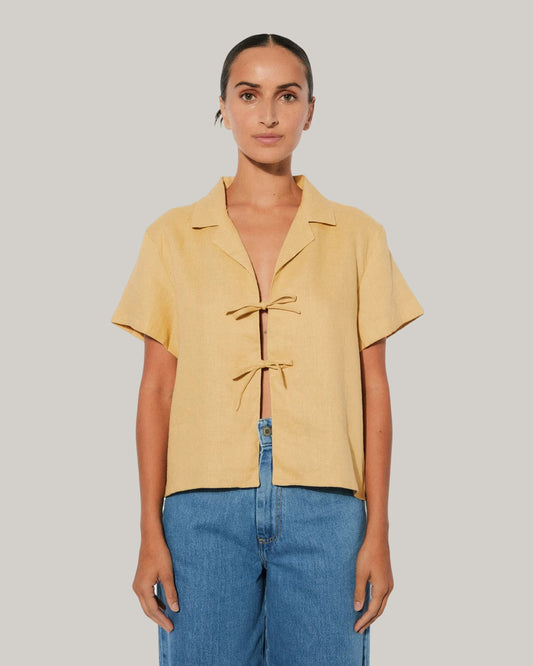 RITA AMBER SHIRT - PINEAPPLE