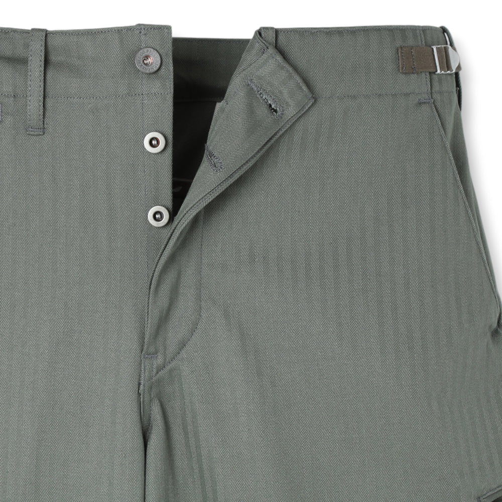 STEVENSON OVERALL CO. SIDE-OUT TROUSER - OLIVE DRAB