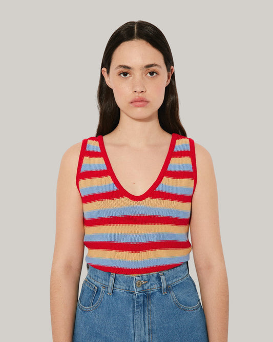 RITA ROW HAZE TOP - STRIPES