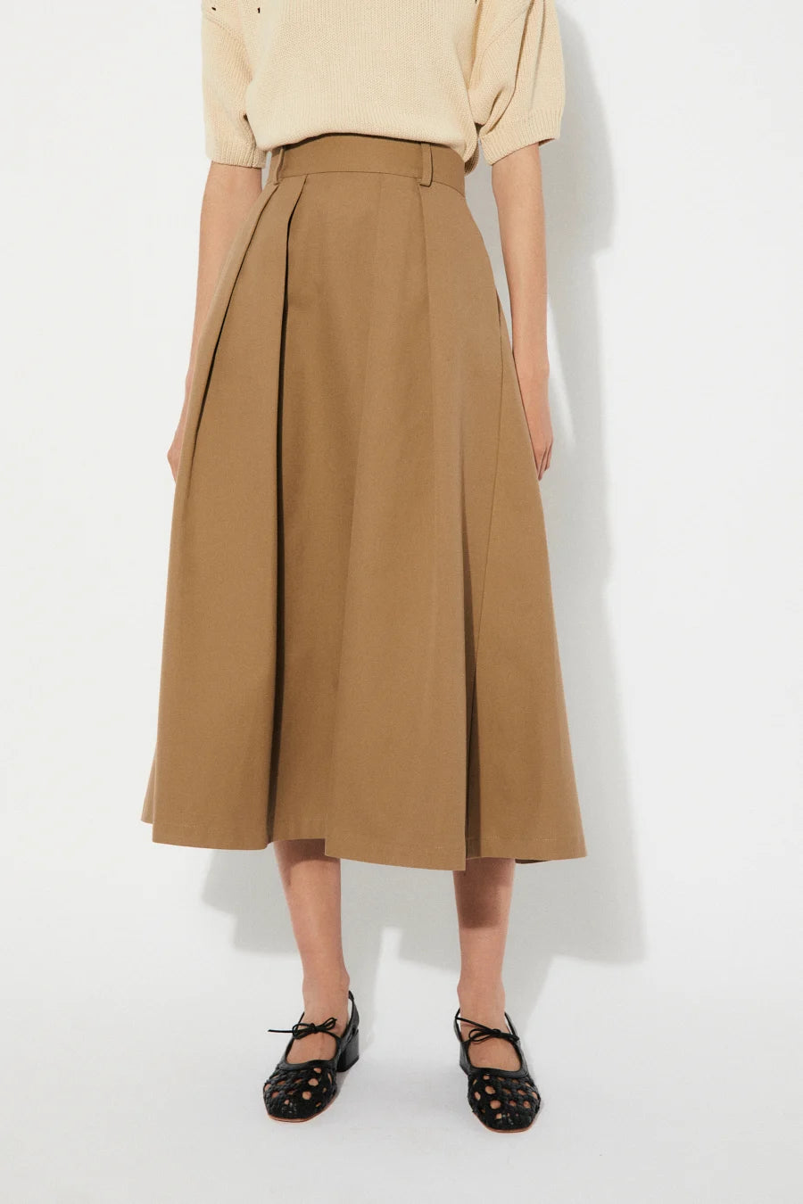 RITA ROW OPAL SKIRT - BROWN