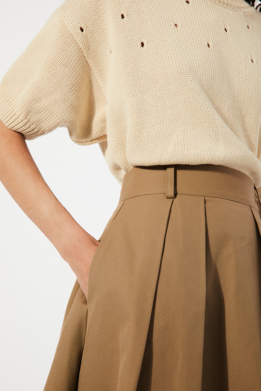 RITA ROW OPAL SKIRT - BROWN