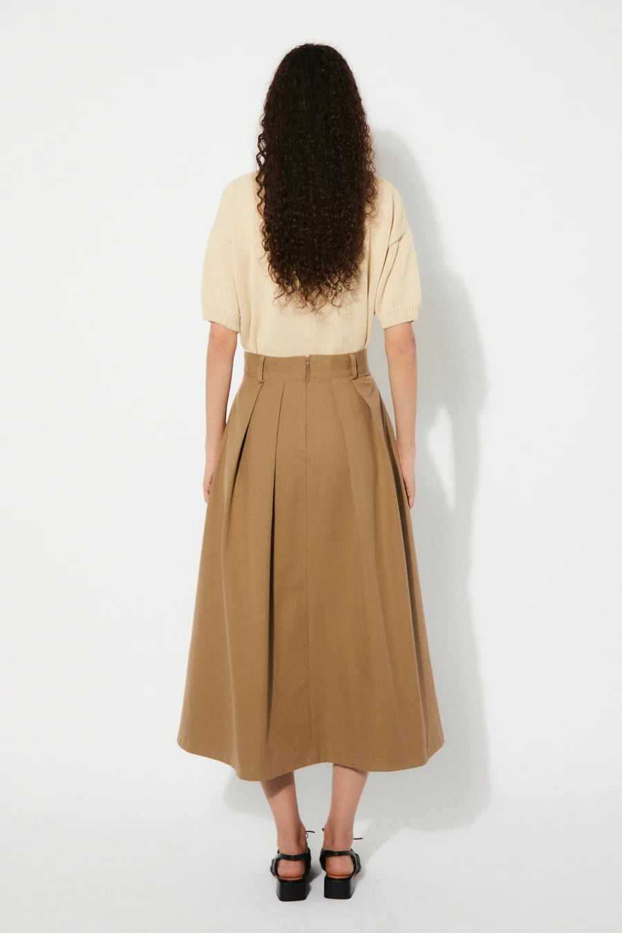RITA ROW OPAL SKIRT - BROWN