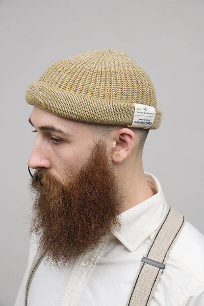 NIGEL CABOURN BEANIE COTTON - BEIGE