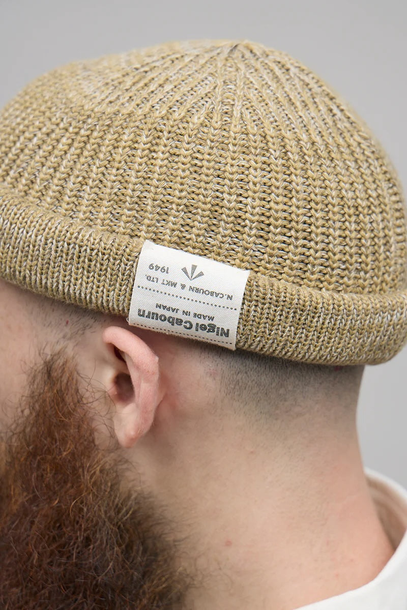 NIGEL CABOURN BEANIE COTTON - BEIGE