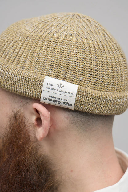 NIGEL CABOURN BEANIE COTTON - BEIGE