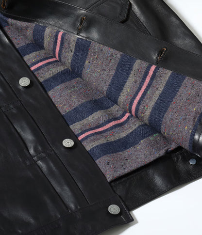 SUGAR CANE 1953 HORSEHIDE LEATHER JACKET - BLACK