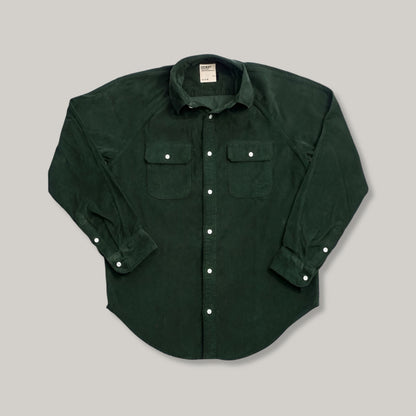 HEIMAT CORD WORK SHIRT - MILITARY GREEN