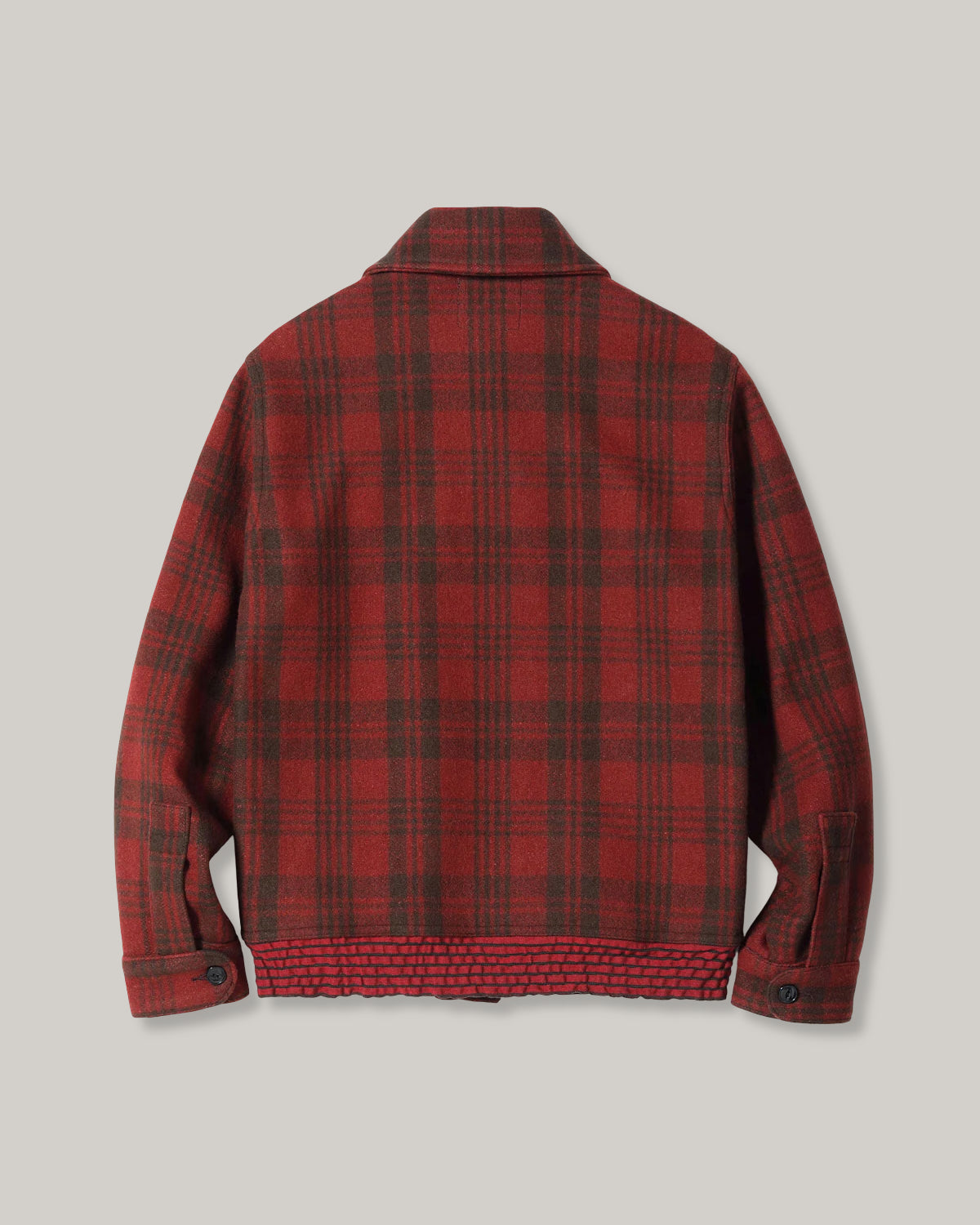 BUZZ RICKSON WOOL CIVILIAN CONSERVATION CORPS JACKET - RED PLAID