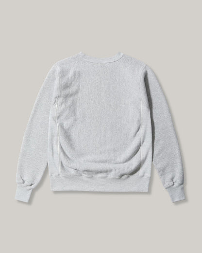 BUZZ RICKSON HORIZONTAL KNITTING SWEAT SHIRT “CVA-67 J.F. KENNEDY” - HEATHER GREY