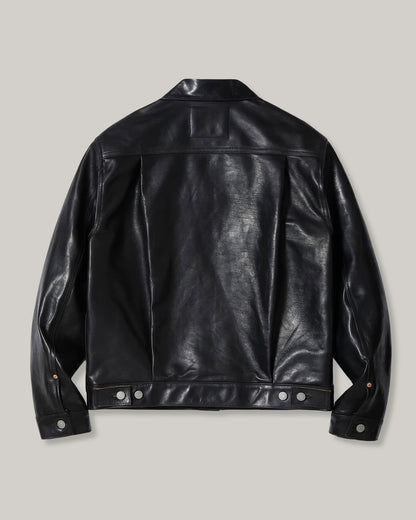 SUGAR CANE 1953 HORSEHIDE LEATHER JACKET - BLACK