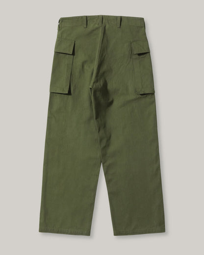 BUZZ RICKSON HERRINGBONE TWILL SPECIAL TROUSERS - OLIVE
