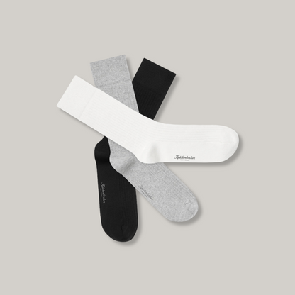 KNICKERBOCKER 3-PACK DAILY COTTON SOCKS - BLACK