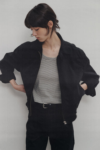 NOTHING WRITTEN SAILOR SLEEVELESS TOP - BLACK