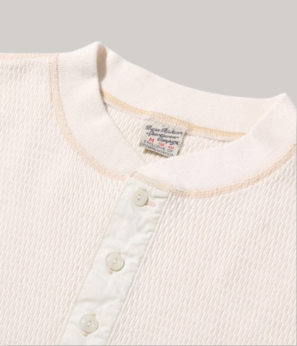 BUZZ RICKSON HENLEY NECK THERMAL - NATURAL