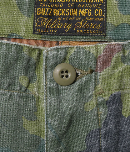 BUZZ RICKSON CIVILIAN MODEL TROUSERS -  MITCHELL PATTERN CAMOUFLAGE