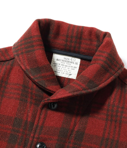 BUZZ RICKSON WOOL CIVILIAN CONSERVATION CORPS JACKET - RED PLAID