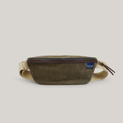 BLEU DE CHAUFFE NEW BEAT BELT BAG - MUSK SUEDE