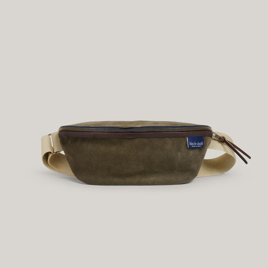 BLEU DE CHAUFFE NEW BEAT BELT BAG - MUSK SUEDE