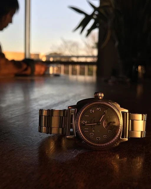 VAGUE WATCH CO. COUSSIN EARLY STAINLESS BELT