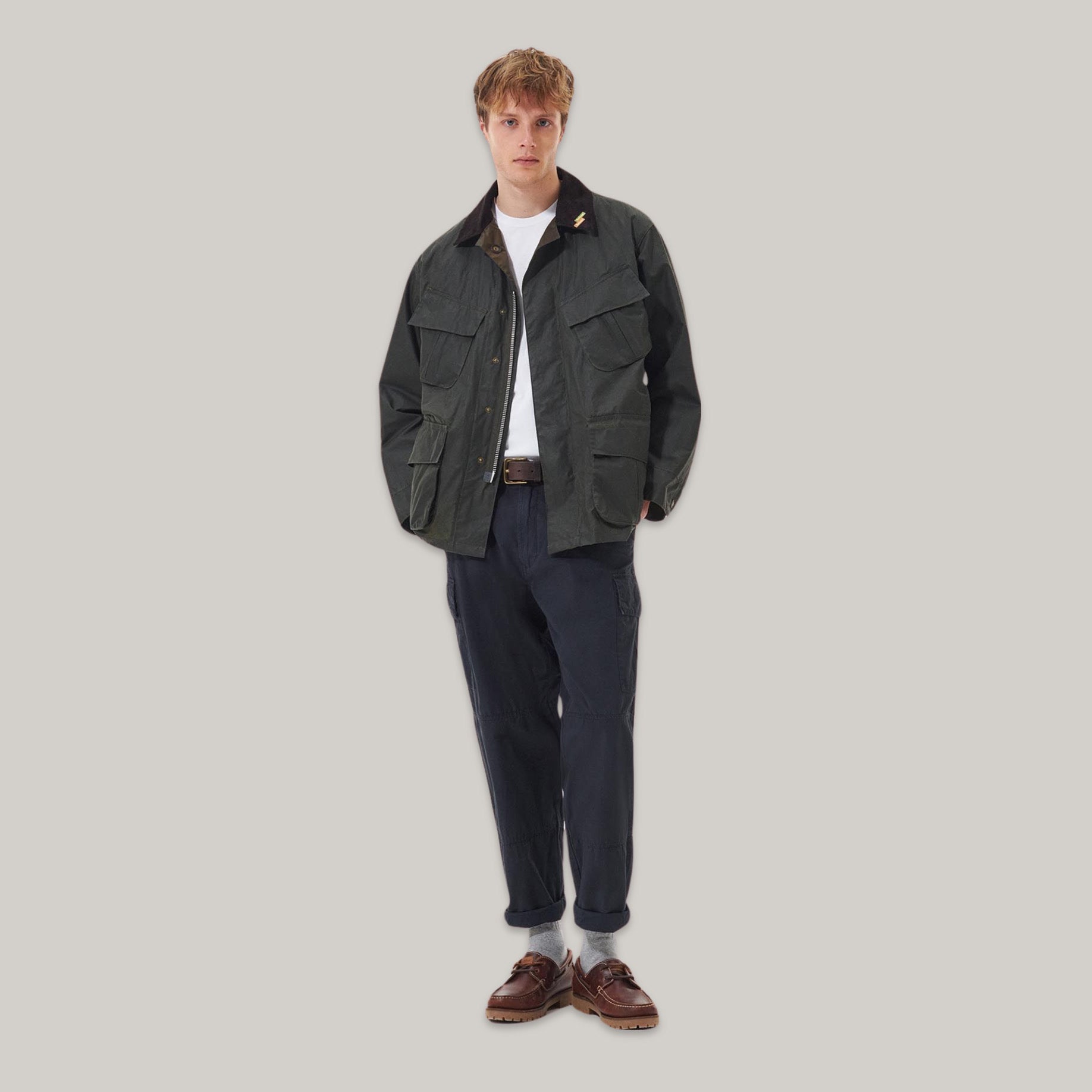 BARBOUR 4-POCKET WAX UTILITY JACKET - ARCHIVE OLIVE – Pickings and 