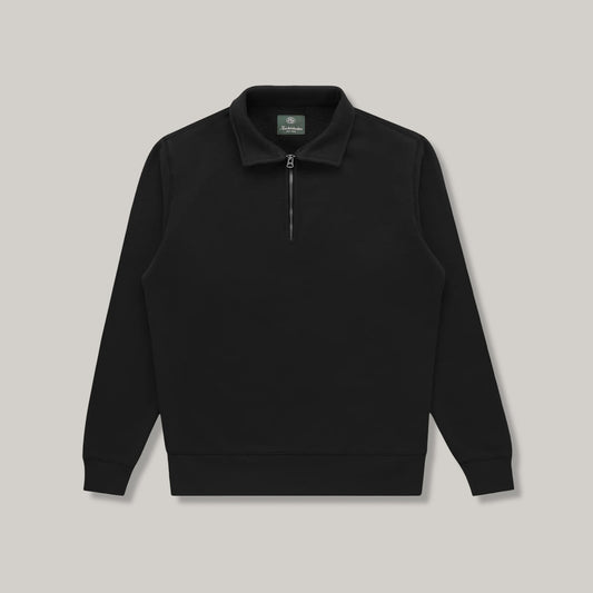 KNICKERBOCKER 50's QUARTER ZIP - BLACK