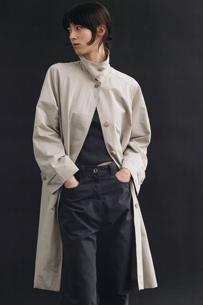 NORTHING WRITTEN CLASSIC OVERSIZED BALMACAAN COAT - BEIGE