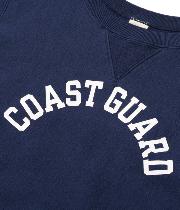 BUZZ RICKSON'S 'COAST GUARD' HORIZONTAL KNIT SWEATSHIRT - NAVY