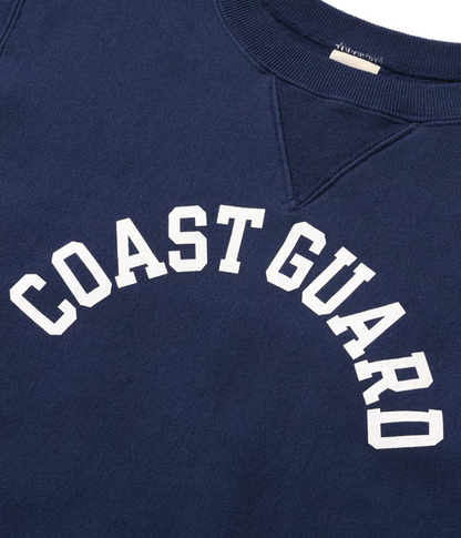 BUZZ RICKSON'S 'COAST GUARD' HORIZONTAL KNIT SWEATSHIRT - NAVY