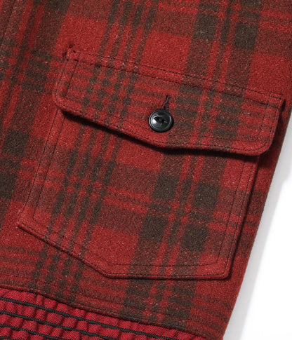 BUZZ RICKSON WOOL CIVILIAN CONSERVATION CORPS JACKET - RED PLAID