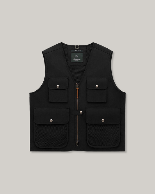 KNICKERBOCKER JOE GREER CAMERA VEST - BLACK