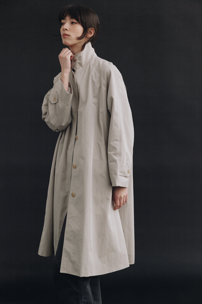 NORTHING WRITTEN CLASSIC OVERSIZED BALMACAAN COAT - BEIGE