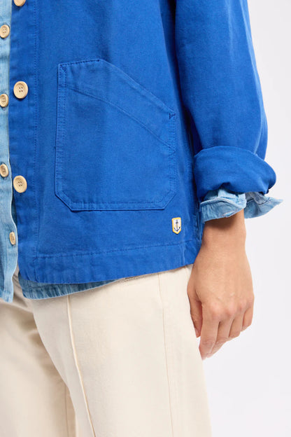 ARMOR LUX WOMEN'S FISHERMAN JACKET HERITAGE - MAZARINE MID BLUE