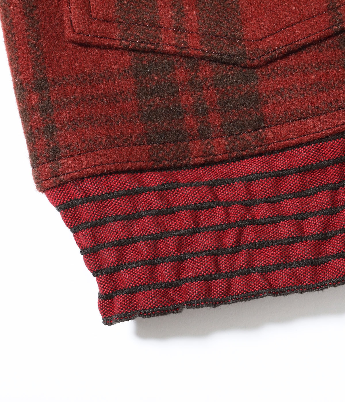 BUZZ RICKSON WOOL CIVILIAN CONSERVATION CORPS JACKET - RED PLAID
