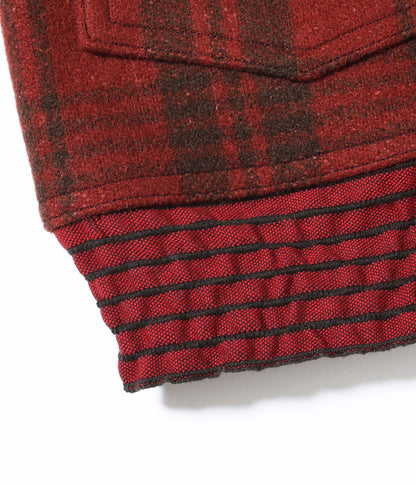 BUZZ RICKSON WOOL CIVILIAN CONSERVATION CORPS JACKET - RED PLAID