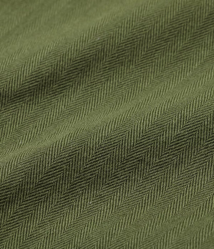 BUZZ RICKSON HERRINGBONE TWILL SPECIAL TROUSERS - OLIVE