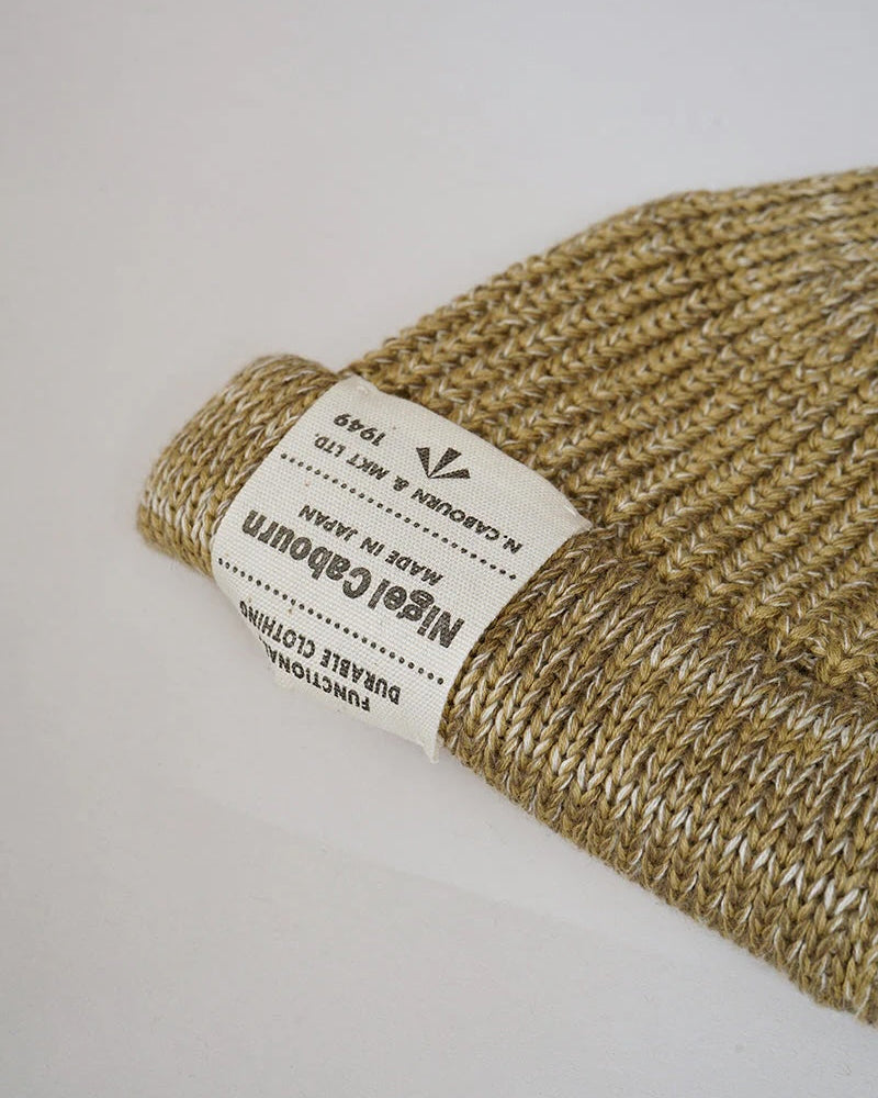 NIGEL CABOURN BEANIE COTTON - BEIGE
